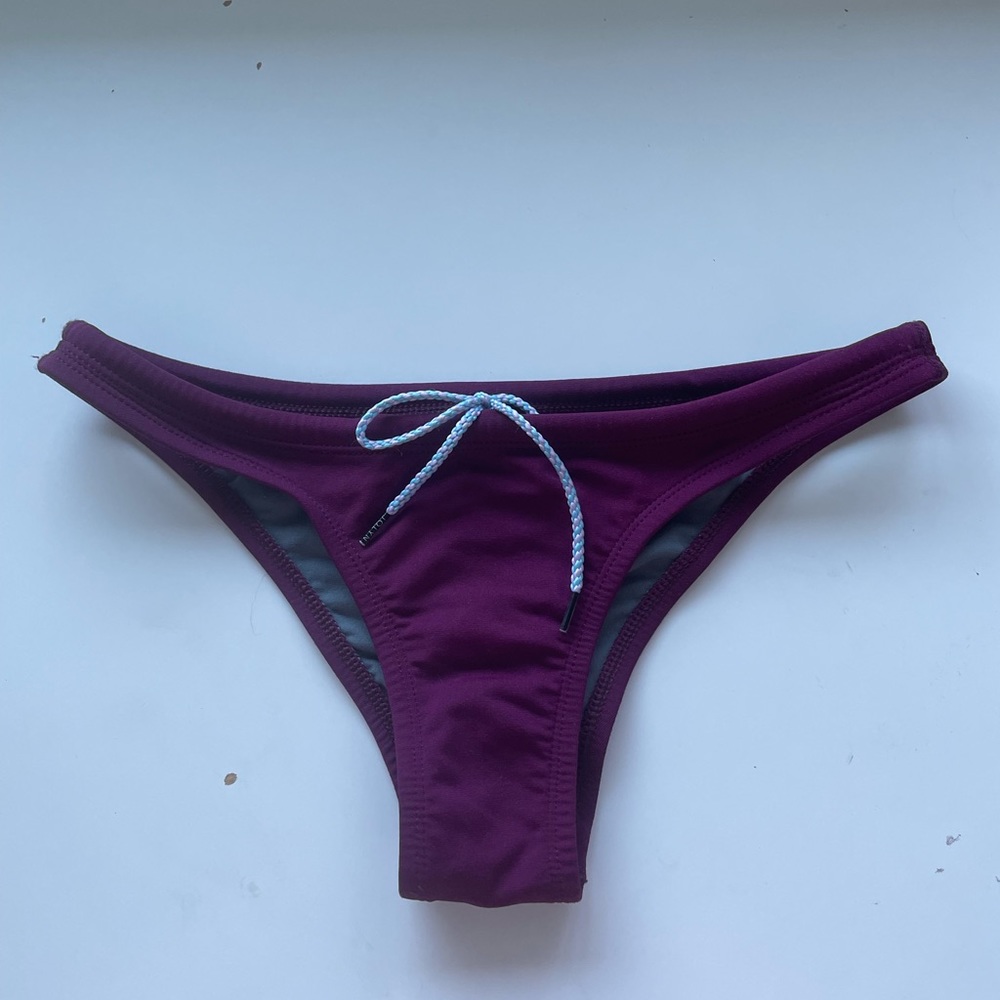 maroon jolyn bikini bottoms